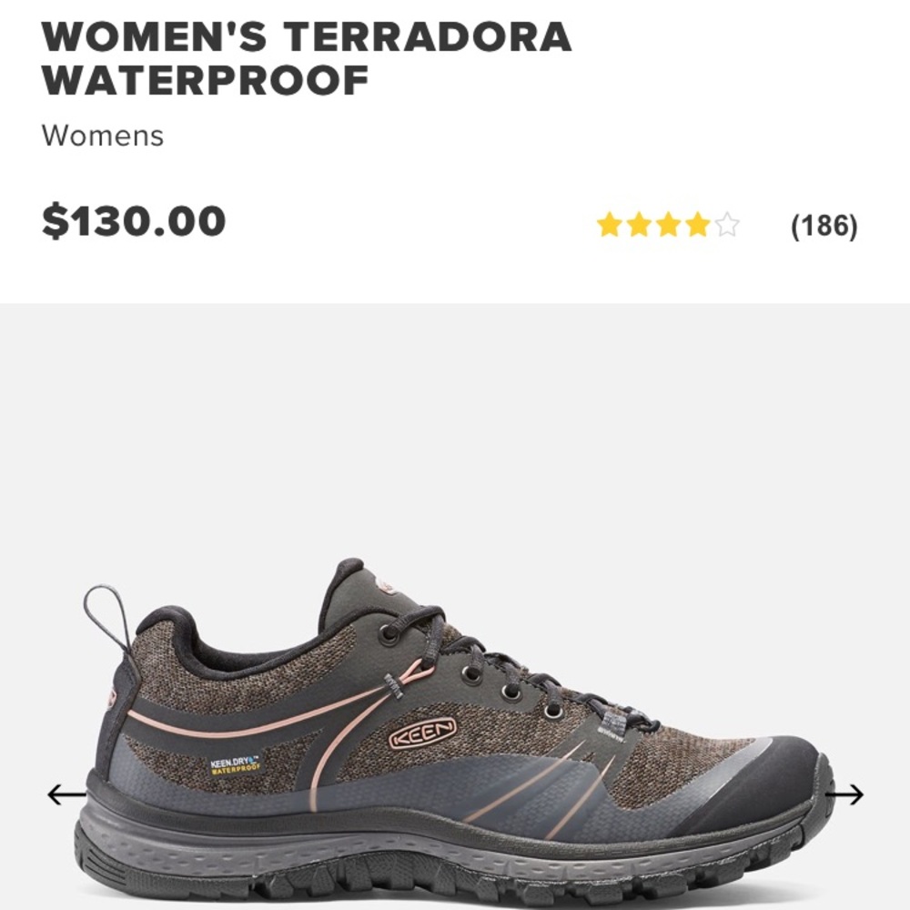 Like new!! Keen waterproof hiking shoes